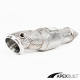 ApexBuilt® BMW G87 M2, G80 M3, & G82/G83 M4 Resonated Race Downpipes (S58, 2021+)