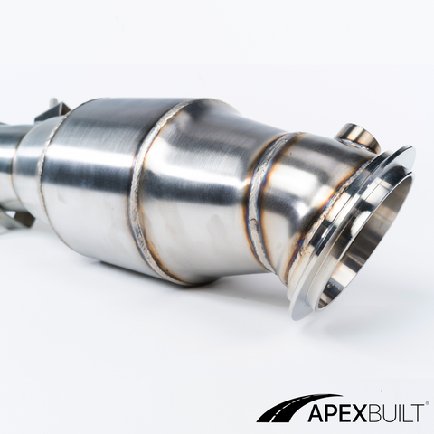 ApexBuilt® BMW G87 M2, G80 M3, & G82/G83 M4 GESI High-Flow Catted Downpipes (S58, 2021+)