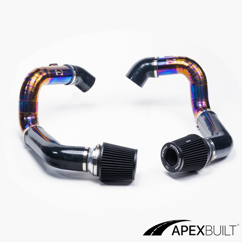 ApexBuilt® BMW F10 M5/F12 M6 Kit de admisión de montaje frontal de titanio (S63TU, 2012-17)