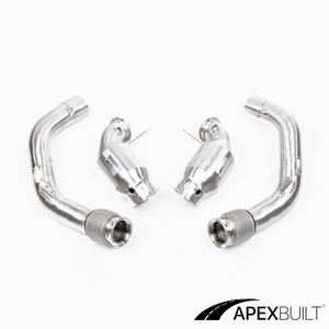 ApexBuilt® BMW F90 M5 & F92/F93 M8 GESI High-Flow Catted Downpipes (S63R, 2018+)