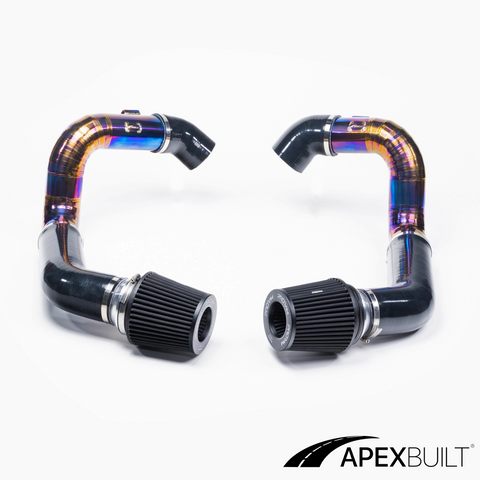 ApexBuilt® BMW F10 M5/F12 M6 Kit de admisión de montaje frontal de titanio (S63TU, 2012-17)