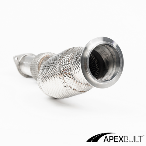 ApexBuilt® BMW G87 M2, G80 M3, & G82/G83 M4 Resonated Race Downpipes (S58, 2021+)