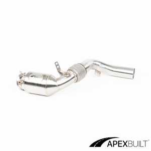 ApexBuilt® BMW F85 X5M/F86 X6M Race Downpipes (S63TU, 2015-19)