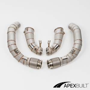 ApexBuilt BMW F90 M5 F92 93 M8 Catless Downpipes ApexBuilt Inc