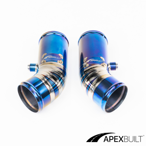 ApexBuilt® BMW F10 M5 & F06/F12/F13 M6 Titanium Charge Pipe Kit (S63TU, 2012-17)