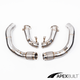 ApexBuilt® BMW F90 M5 & F92/F93 M8 Race Downpipes (S63R, 2018+)