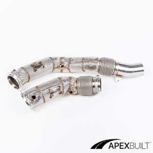 ApexBuilt® BMW F87 M2C, F80 M3, & F82/F83 M4 Race Downpipes (S55, 2015-20)
