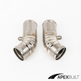 ApexBuilt® BMW F10 M5 & F06/F12/F13 M6 Titanium Charge Pipe Kit (S63TU, 2012-17)