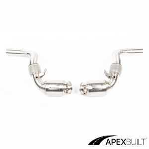 ApexBuilt® BMW F90 M5 & F9X M8 Tubos de bajada de carrera primarios y secundarios sin catalizador (2018+)