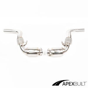 ApexBuilt® BMW F85 X5M/F86 X6M Race Downpipes (S63TU, 2015-19)