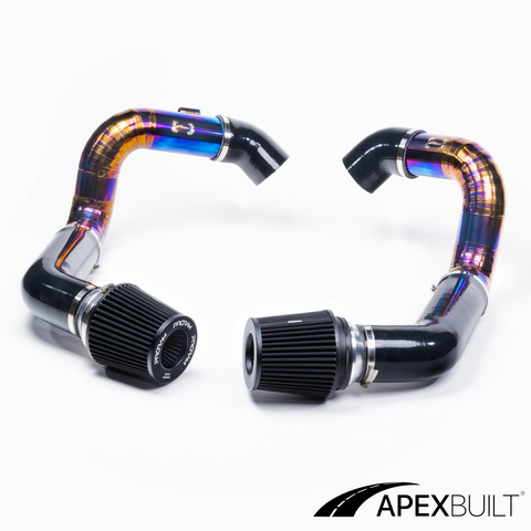 ApexBuilt® BMW F10 M5/F12 M6 Kit de admisión de montaje frontal de titanio (S63TU, 2012-17)