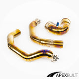 ApexBuilt® BMW F87 M2C, F80 M3, & F82/F83 M4 Titanium Charge Pipe Kit (S55, 2015-20)