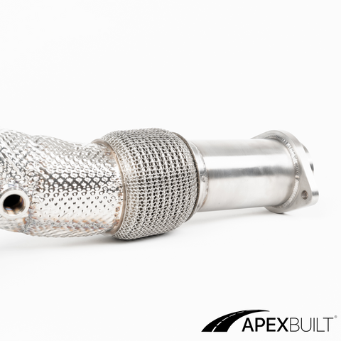 ApexBuilt® BMW G87 M2, G80 M3, & G82/G83 M4 Resonated Race Downpipes (S58, 2021+)