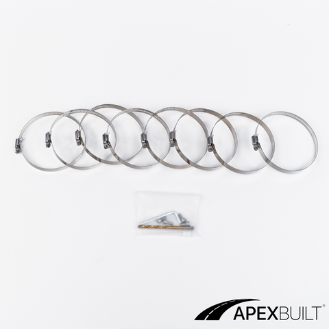 ApexBuilt® BMW F10 M5/F12 M6 Kit de admisión de montaje frontal de titanio (S63TU, 2012-17)