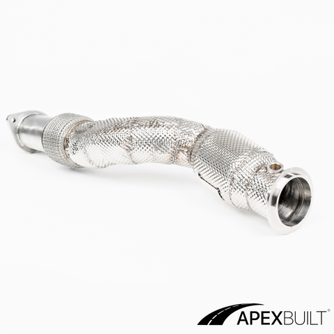 ApexBuilt® BMW G87 M2, G80 M3, & G82/G83 M4 Resonated Race Downpipes (S58, 2021+)