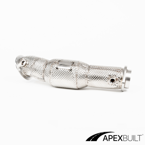 ApexBuilt® BMW G87 M2, G80 M3, & G82/G83 M4 Resonated Race Downpipes (S58, 2021+)