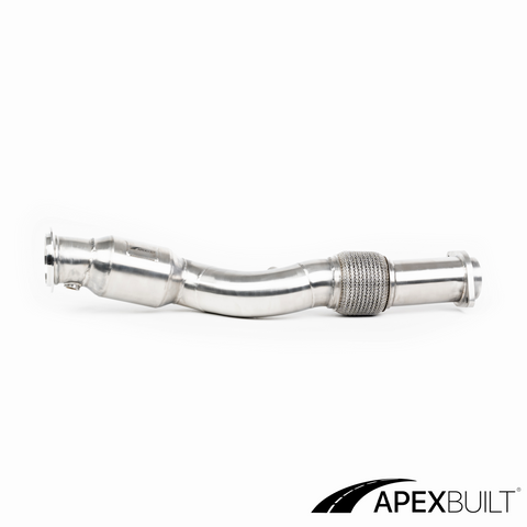 ApexBuilt® BMW G87 M2, G80 M3, & G82/G83 M4 Resonated Race Downpipes (S58, 2021+)