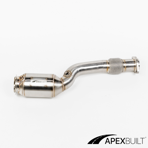 ApexBuilt® BMW G80 M3 & G82 M4 S58 Tubos de bajada catted de alto flujo (2021+)