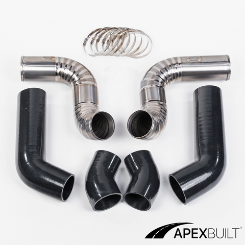 ApexBuilt® BMW F10 M5/F12 M6 Kit de admisión de montaje frontal de titanio (S63TU, 2012-17)