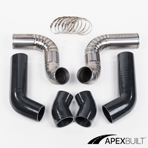 ApexBuilt® BMW F10 M5/F12 M6 Titanium Front Mount Intake Kit (S63TU, 2012-17)