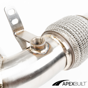 ApexBuilt® BMW F85 X5M/F86 X6M Race Downpipes (S63TU, 2015-19)