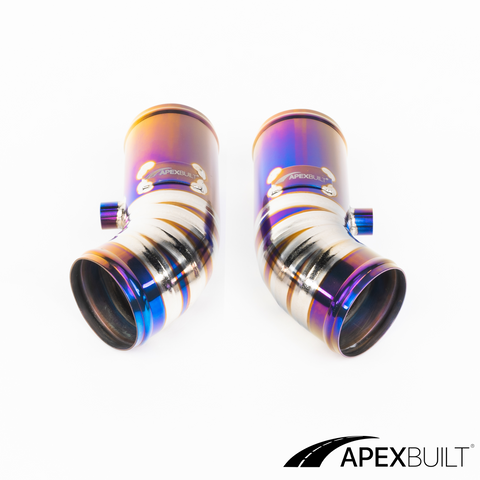 ApexBuilt® BMW F10 M5 & F06/F12/F13 M6 Titanium Charge Pipe Kit (S63TU, 2012-17)