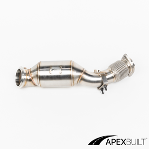 ApexBuilt® BMW F97 X3M & F98 X4M GESI High-Flow Catted Downpipes (S58, 2021+)