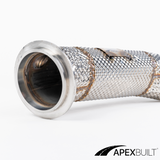 ApexBuilt® BMW F80 M3/F8X M4 Catless Race Downpipes (S55, 2015-18)