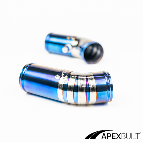 ApexBuilt® BMW F10 M5 & F06/F12/F13 M6 Titanium Charge Pipe Kit (S63TU, 2012-17)