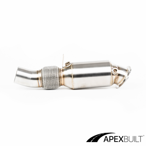 ApexBuilt® BMW F01/F10/F15 N55 Tubo de bajada catted de alto flujo (PWG/3.5") (2011-13)