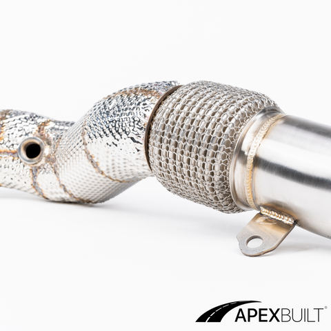 ApexBuilt® BMW F80 M3/F8X M4 Catless Race Downpipes (S55, 2015-18)