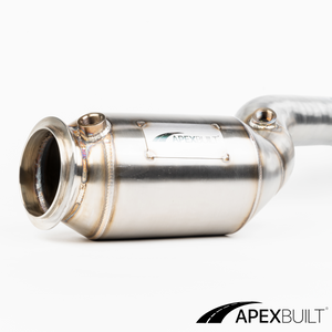 ApexBuilt® BMW F97 X3M & F98 X4M GESI High-Flow Catted Downpipes (S58, 2021+)