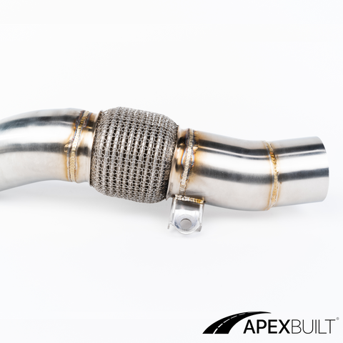 ApexBuilt® BMW F80 M3/F8X M4 Catless Race Downpipes (S55, 2015-18)