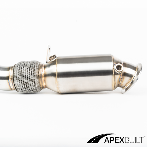 ApexBuilt® BMW F01/F10/F15 N55 Tubo de bajada catted de alto flujo (PWG/3.5") (2011-13)