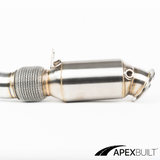 ApexBuilt® BMW F01/F06/F10/F15 N55 High-Flow Catted Downpipe (EWG/4")(2013-18)