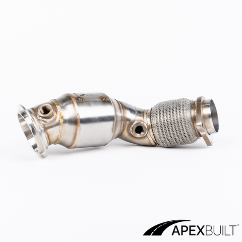 ApexBuilt® BMW F80 M3/F8X M4 Catless Race Downpipes (S55, 2015-18)