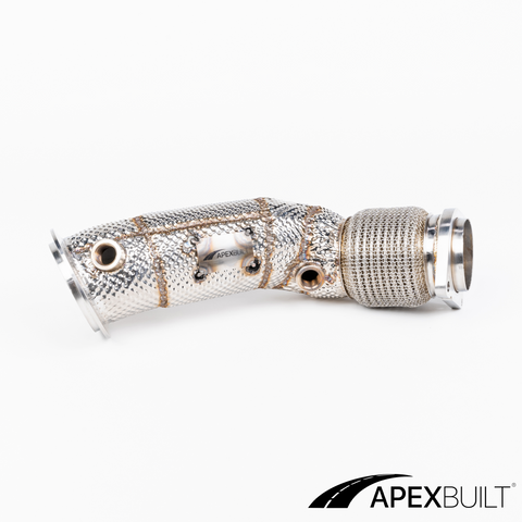 ApexBuilt® BMW F80 M3/F8X M4 Catless Race Downpipes (S55, 2015-18)