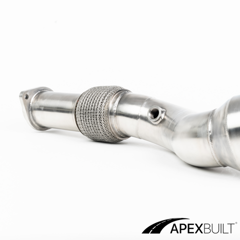 ApexBuilt® BMW G87 M2, G80 M3, & G82/G83 M4 Resonated Race Downpipes (S58, 2021+)