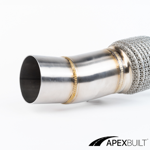 ApexBuilt® BMW F80 M3/F8X M4 Catless Race Downpipes (S55, 2015-18)