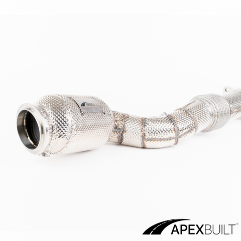 ApexBuilt® BMW G80 M3 & G82 M4 S58 Tubos de bajada catted de alto flujo (2021+)