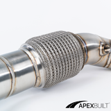 ApexBuilt® BMW G87 M2, G80 M3, & G82/G83 M4 GESI High-Flow Catted Downpipes (S58, 2021+)