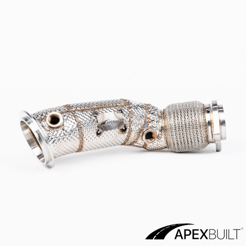 ApexBuilt® BMW F80 M3/F8X M4 Catless Race Downpipes (S55, 2015-18)