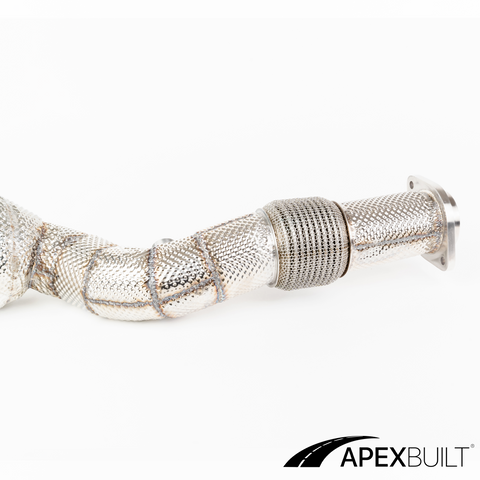 ApexBuilt® BMW G80 M3 & G82 M4 S58 Tubos de bajada catted de alto flujo (2021+)