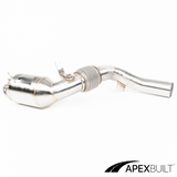 ApexBuilt® BMW F85 X5M/F86 X6M Race Downpipes (S63TU, 2015-19)