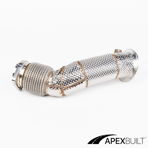 ApexBuilt® BMW F80 M3/F8X M4 Catless Race Downpipes (S55, 2015-18)