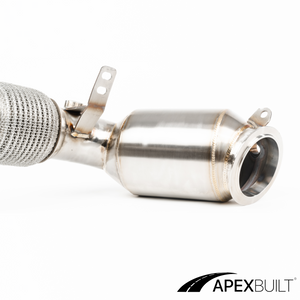 ApexBuilt® BMW F85 X5M/F86 X6M Race Downpipes (S63TU, 2015-19)