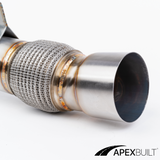 ApexBuilt® Toyota A90/A91 Supra 4" Exit Race Downpipe (B58, 2020+)