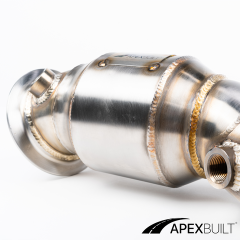 ApexBuilt® BMW F80 M3/F8X M4 Catless Race Downpipes (S55, 2015-18)