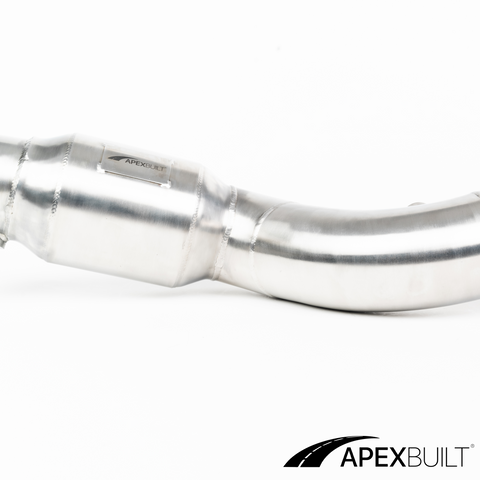 ApexBuilt® BMW G87 M2, G80 M3, & G82/G83 M4 Resonated Race Downpipes (S58, 2021+)