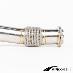 ApexBuilt® BMW F97 X3M & F98 X4M GESI High-Flow Catted Downpipes (S58, 2021+)